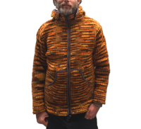 Wollen jas met voering Nepal - XL - thumbnail