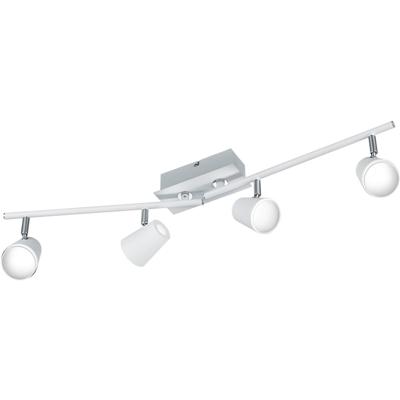 LED Plafondspot 24W Warm Wit 3000K - 4 Lichtpunten - Mat Wit - Aluminium