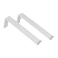 Gorillz Wagon Stalen Plankdragers voor Wandplank - 30 cm - Wit Metaal - thumbnail