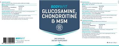 Glucosamine, Chondroitine & Msm | Body & Fit | 180ct