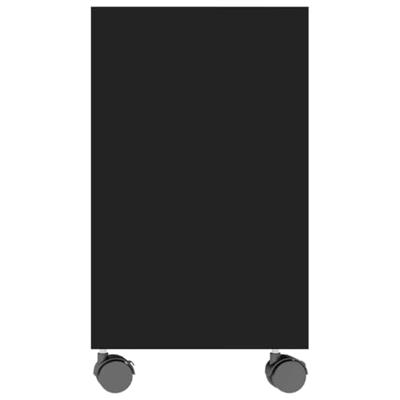 Bijzettafel 70x35x55 cm bewerkt hout zwart