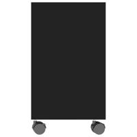 Bijzettafel 70x35x55 cm bewerkt hout zwart - thumbnail