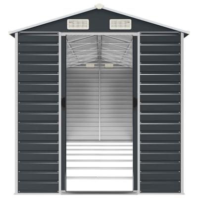Tuinschuur 191x640x198 cm gegalvaniseerd staal antracietkleurig