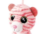 Nici glubschis pluchen sleutelhanger tijger fula, 9cm - thumbnail