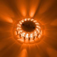 LED&apos;s Light Draadloze LED Zwaailamp op Batterijen - 9 standen - Magnetisch & Waterdicht - Oranje - thumbnail