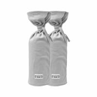 Meyco kruikenzak Basic jersey - set van 2 lichtgrijs - thumbnail