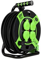 REV 0010215412 Kabelhaspel 25.00 m Zwart Randaarde stekker - thumbnail