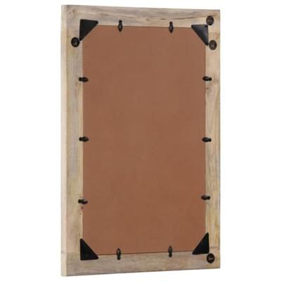 VidaXL Badkamerspiegel 50x70x2,5 cm massief mangohout en glas