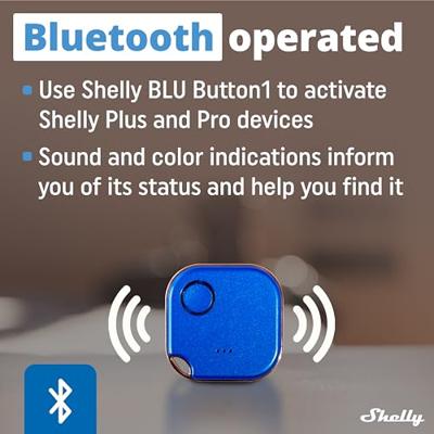 Shelly Shelly BLU Button 1 Blue Afstandsbediening, Toets Bluetooth, WiFi - thumbnail
