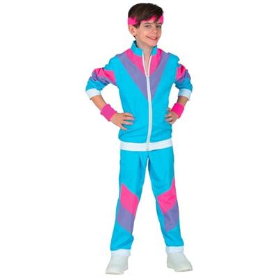 80&apos;s Disco Trainingspak Kind Blauw - thumbnail