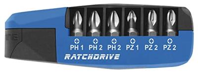 Precisie-schroevendraaier WITTE Ratchdrive Set van tips