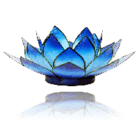 Lotus Sfeerlicht Blauw Tweekleurig - thumbnail