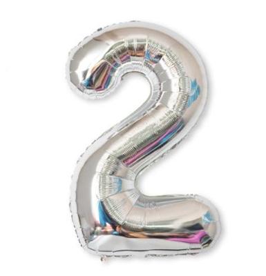 2 stuks 40 inch aluminium folie nummer ballonnen verjaardag bruiloft verlovingsfeest decor Kids bal Supplies (2-zilver) 2 stuks 40 inch aluminium folie nummer ballonnen verjaardag bruiloft verlovingsfeest decor Kids bal Supplies (2-zilver)