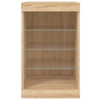 Dressoir met LED-verlichting 41x37x67 cm sonoma eikenkleurig - thumbnail