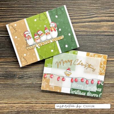 Vaessen Creative • clear stamps kerstkippen 1 12st.
