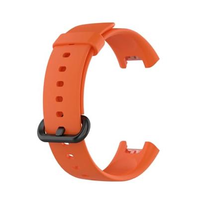 By Qubix - Classic siliconen sportbandje - Oranje - Compatible met Xiaomi Mi Watch Lite/Redmi Watch - Compatible Xiaomi bandje