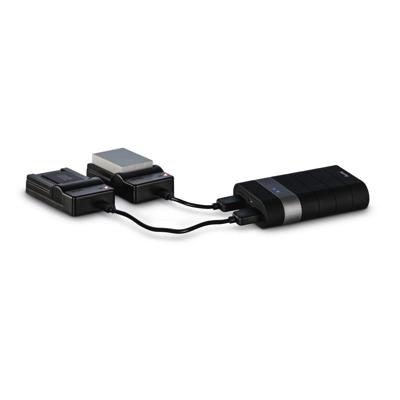 Hama Powerbank Trip duo-laden 7.800 mAh Powerbank Zwart Hama Powerbank Trip duo-laden 7.800 mAh Powerbank Zwart