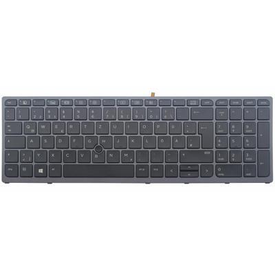 Notebook keyboard for HP Zbook 15 G3 17 G3 with pointer frame backlit German