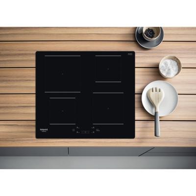 HOTPOINT - HQ5660SNE - Inductiekookplaat - 4 branders - 7200W - L60 cm - Zwarte glascoating