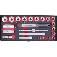 TOOLCRAFT 826373 Dopsleutelset Metrisch 3/8 (10 mm) 23-delig - thumbnail