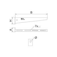 OBO Bettermann 6421008 Wand- en steunbeugel Metaal 1 stuk(s) - thumbnail