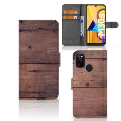 Samsung Galaxy M21 | M30s | Book Style Case | Old Wood Samsung Galaxy M21 | M30s | Book Style Case | Old Wood