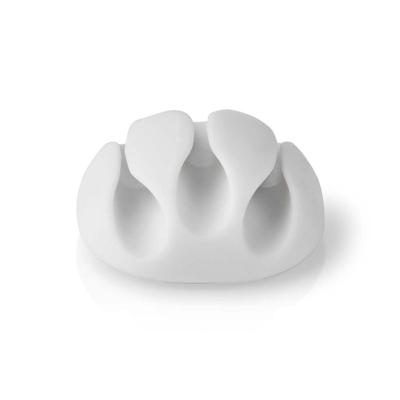 Kabelmanagement | Kabelclip | Vergrendeld | 4 Stuks | Maximale kabeldikte: 5 mm | TPE | Wit Kabelmanagement | Kabelclip | Vergrendeld | 4 Stuks | Maximale kabeldikte: 5 mm | TPE | Wit