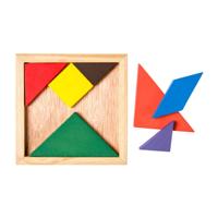 Duckiez Houten tangram puzzel, 7st. - thumbnail