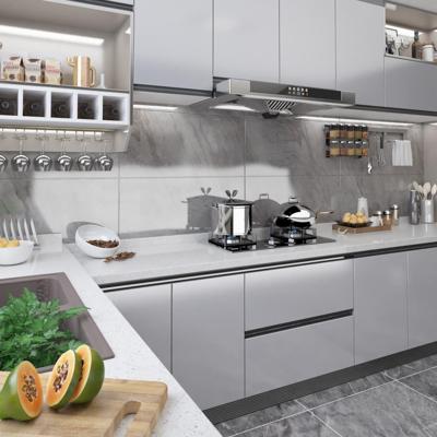 VidaXL Meubelfolie zelfklevend 500x90 cm pvc hoogglans zilverkleurig