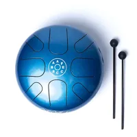 Metalen Tongue Drum 8 bladen Petrol - Akebono Toonladder - thumbnail