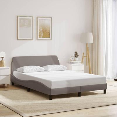 Bedframe "Dover" 120x200 cm stof taupe Bedframe "Dover" 120x200 cm stof taupe
