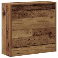 VidaXL Schoenenkast met plank oudhout 60 x 21 x 57 cm bewerkt hout - thumbnail