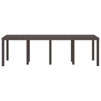 Tuin Tafel Bruin 250x100x73 cm Poly Rattan - thumbnail
