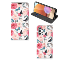 Samsung Galaxy A32 4G | A32 5G Enterprise Editie Smart Cover Butterfly Roses - thumbnail