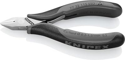 Knipex Zijsnijtang spitse kop + facet 115 mm ES - 7732115ESD