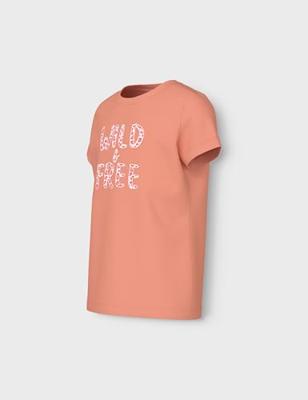 T-Shirt met Korte Mouwen voor kinderen Name It Nkfvanaya Noos - Maat: 9-10 Jaar