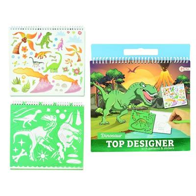 Toi Toys Schetsboek met sjabloon dino