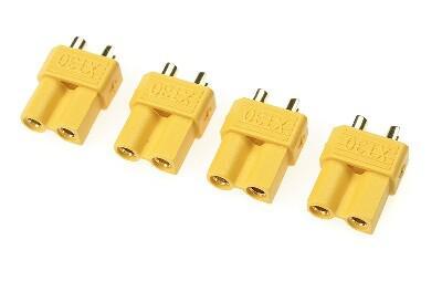 XT30 goudstekker, man (4 stuks)