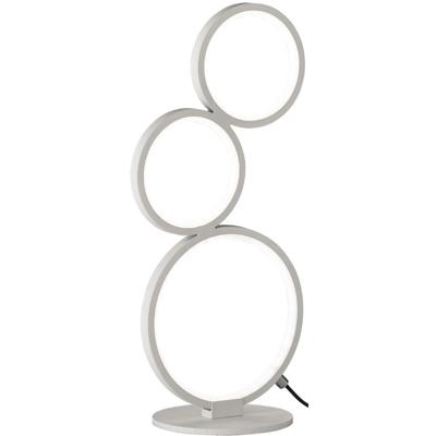 LED Tafellamp 17W Dimbaar Mat Wit Aluminium - Warm Wit 3000K