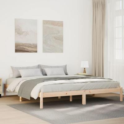 Bedframe extra lang zonder matras massief grenenhout 200x220 cm