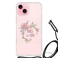 iPhone 15 Plus Stevig | Bumper Hoesje | Boho Text - thumbnail