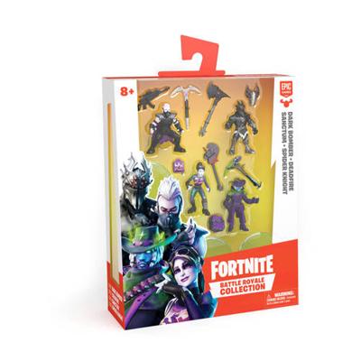 Fortnite Mini Figure - Dark Bomber, Deadfire, Sanctum & Spider Knight Squad Pack