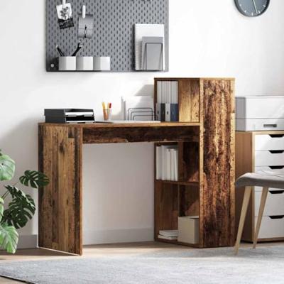 Bureau met plank Oud hout 108 x 55 x 103.5 cm Bewerkt hout