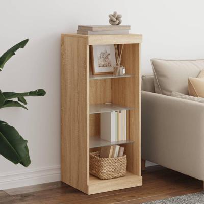 Dressoir met LED-verlichting 41x37x100 cm sonoma eikenkleurig Dressoir met LED-verlichting 41x37x100 cm sonoma eikenkleurig