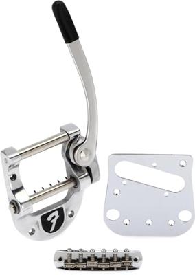 Bigsby B5F Fender Telecaster Vibrato Kit with Fender F Stamp Polished Aluminum vibrato set