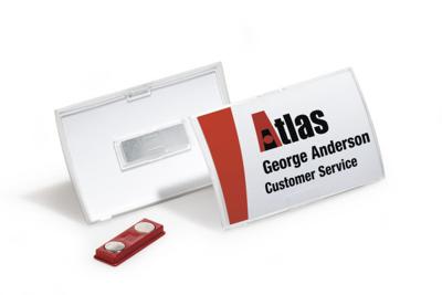 Durable badge met magneet Click Fold ft 40 x 75 mm, doos van 10 stuks - thumbnail