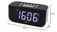 Soundmaster FUR4005 PLL FM wekkerradio wekkerradio wekker wekker dubbel alarm dimbaar Jumbo display - thumbnail
