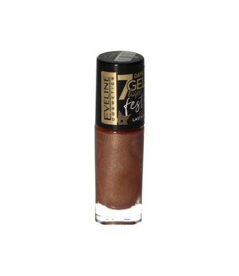 Eveline 7days gel laque lasting colour 8ml nummer 06 nude glitter