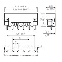 Weidmüller 1797930000 Male behuizing (board) BL/SL 5.00 Totaal aantal polen: 2 Rastermaat: 5 mm Inhoud: 250 stuk(s)