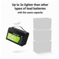 Green Cell Cube LifePO4 accu 130 Ah 12,8 V – lithium-ijzerfosfaatbatterij voor campers, boten, zonne-installaties, off-grid-systemen, met BMS, licht en veilig - thumbnail